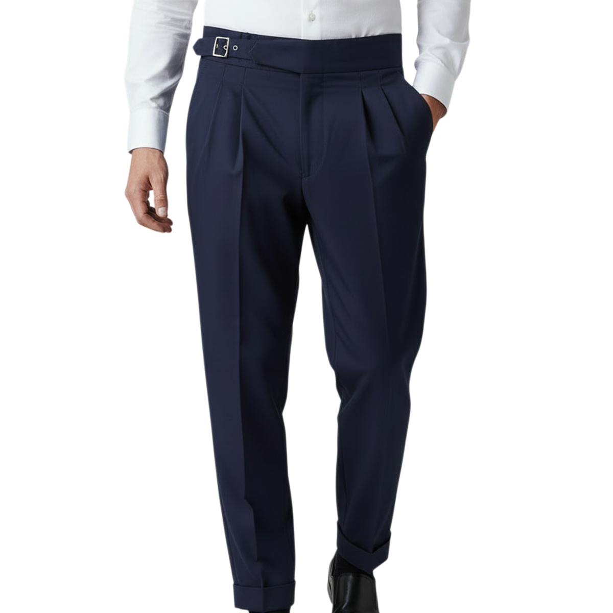 ABITO MONOPETTO CON GILET BLU