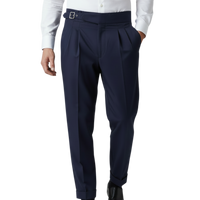 ABITO MONOPETTO CON GILET BLU