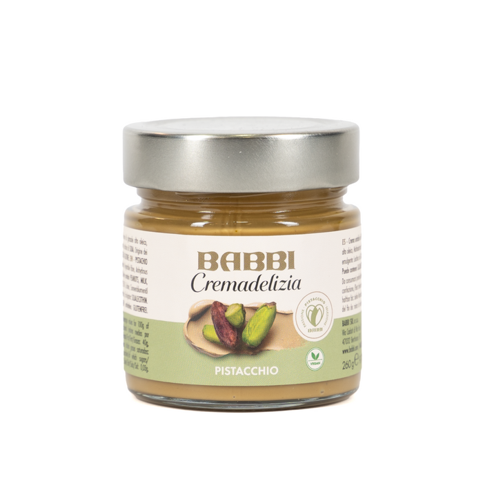 Cremadelizia Pistacchio 260 g von Babbi – italienische Pistaziencreme im Glas, hochwertiger Brotaufstrich aus Italien