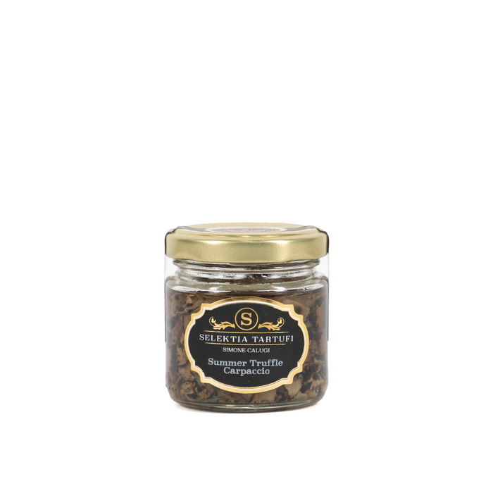 Selektia Tartufi Carpaccio di Tartufo Estivo 75 g von Simone Calugi – italienisches Sommertrüffel-Carpaccio im Glas