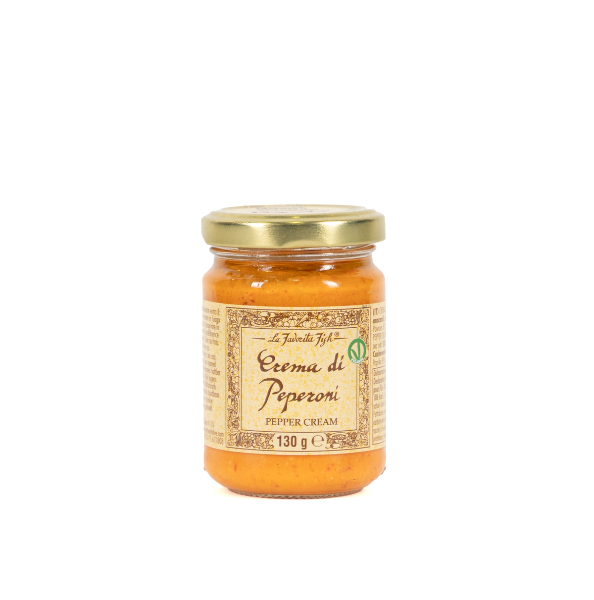 La Favorita Fish Crema di Peperoni 130 g – italienische Paprikacreme im Glas