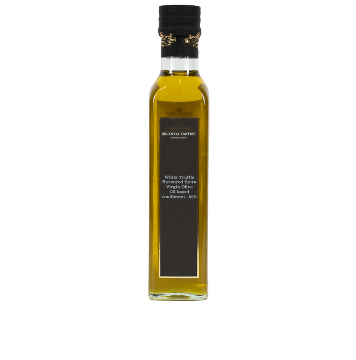 Selektia Tartufi Olivenöl Extra Vergine White Truffle 250 ml von Simone Calugi – italienisches Olivenöl mit weißem Trüffel aromatisiert