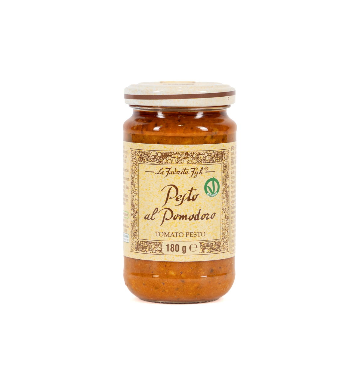 La Favorita Fish Pesto al Pomodoro 180 g – italienisches Tomatenpesto im Glas
