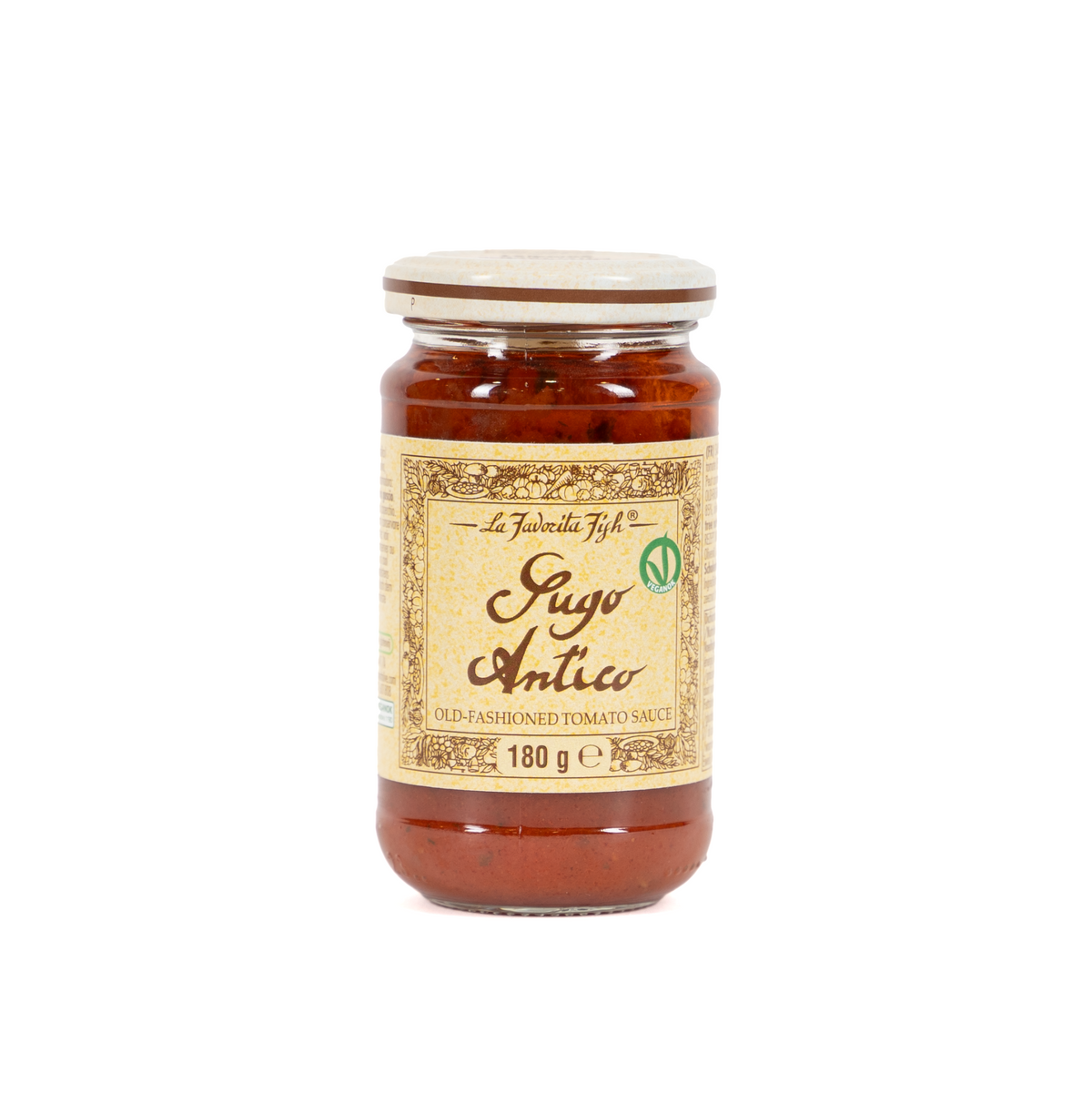 La Favorita Fish Sugo Antico 180 g – traditionelle italienische Tomatensauce im Glas