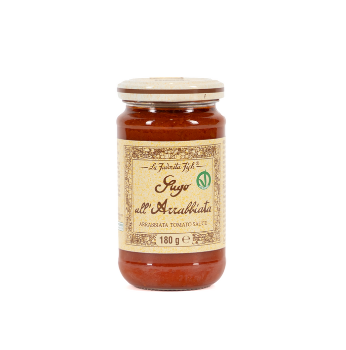 La Favorita Fish Sugo all’Arrabbiata 180 g – pikante italienische Tomatensauce im Glas