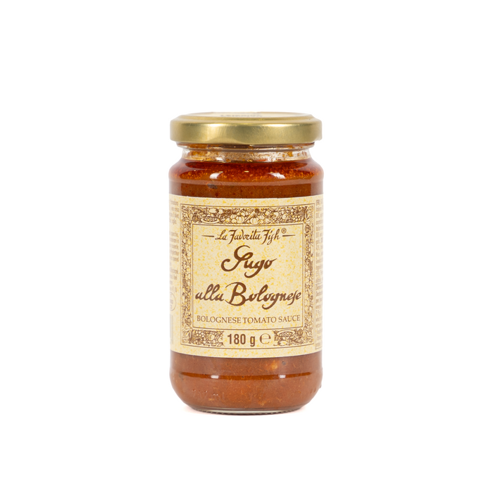 La Favorita Fish Sugo alla Bolognese 180 g – italienische Bolognese-Sauce im Glas